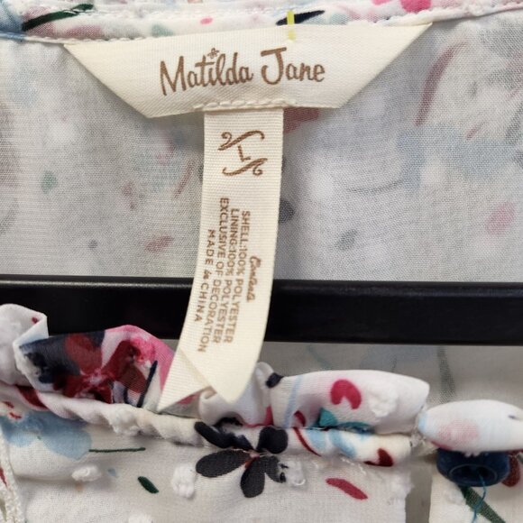 Matilda Jane Women's L Floral Whats up Butter Cup Blouse - Picture 5 of 9